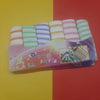 6 Pieces Face Towels Multicolours