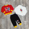 3 pieces Baby Suit Hard work