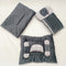 7 Pieces Baby Bedding Set Velvet Grey