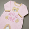 Baby Romper for winter - pink Bear