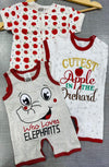 Pack Of 3 Romper Apple 1